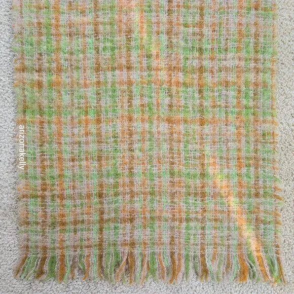 Vintage PERFECT Mohair Wool Scarf Retro London Bermuda - Picture 3 of 10